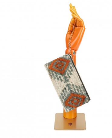 Шелковая (Бахмаль) ключница Grand (L) OCULI TERAE! (Глаза земли!) Key_OCULI TERAE!/L